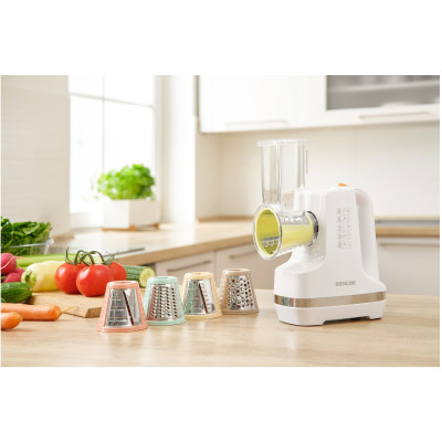 Мультирізка Sencor стаціонарна, 150Вт, 5 насадок, білий Мультирізка Sencor стаціонарна, 150Вт, 5 насадок, білий