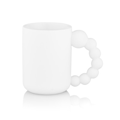 ARDESTO Чашка Bubbles, 500мл, порцеляна, білий