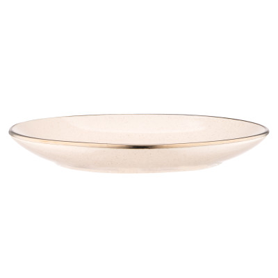 ARDESTO Тарілка десертна Emilia, 20см, кераміка, бежевий