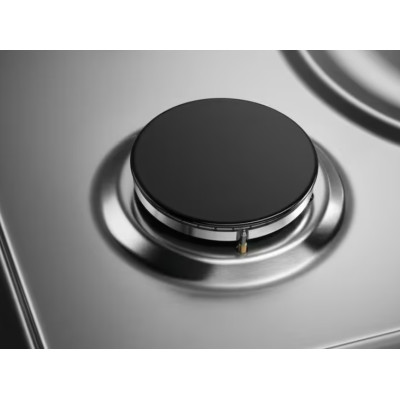 Варильна поверхня Electrolux газова, 30см, чавун, Доміно, нерж EGG3322NVX