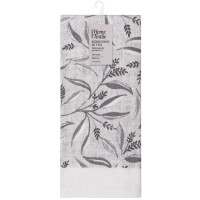 Набір рушничків для кухні ARDESTO Grey leaves 38х63см, 2шт, 100% бавовна, cірий