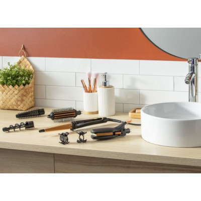 Мультистайлер Rowenta Infinite Looks 14 IN1, >300Вт, >190С, 5 насадок, кейс, аксесуари, кераміка, чорний