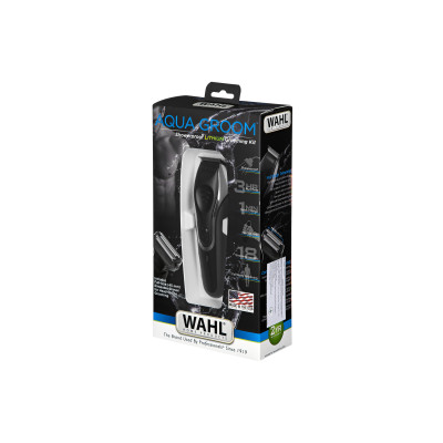 Тример WAHL Aqua Groom, акум., роторний мотор, насадок-12, чохол, гребінець, сталь, чорний