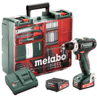 Шурупокрут-дриль акумуляторний Metabo PowerMaxx SB 12 Set 12В 2x2А·год 17·40Нм 0-360·0-1400об/хв 1.1кг