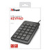 Клавіатура мембрана Trust Xalas USB-A Numeric Keypad 23Key, USB-A, чорний