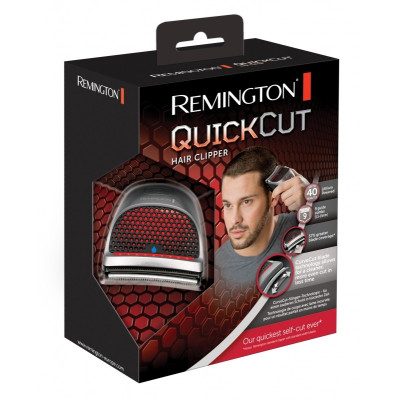 Машинка для стрижки Remington QuickCut Hairclipper, мережа+акум., роторний мотор, насадок-9, кейс, сталь, чорно-сріблястий Машинка для стрижки Remington QuickCut Hairclipper, мережа+акум., роторний мотор, насадок-9, кейс, сталь, чорно-сріблястий
