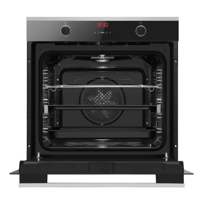 Комплект Hansa (духовка електрична + поверхня газова), чорний+нерж