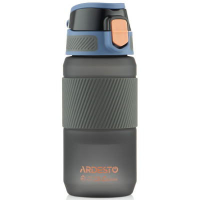 Пляшка для води ARDESTO Spring 600мл, пластик, чорний