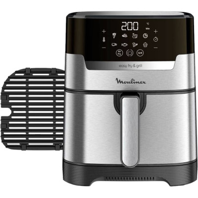 Мультипіч Moulinex EasyFry&Grill Digital, 1550Вт, чаша-4.2л, сенс. керув., пластик, сірий