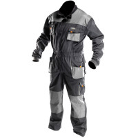 Комбінезон робочий Neo Tools HD, посилення тканиною Oxford, відсік для наколінників, потрійний шов, LD(54), сірий