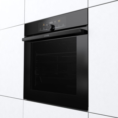 Gorenje Шафа духова електрична, 77л, дисплей, піроліз, A+, чорний