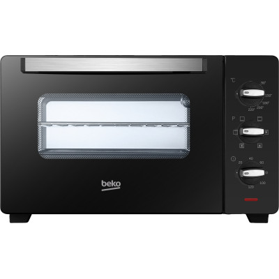Печь электрическая Beko, 30л, 1600Вт, механич., конвенция, черная