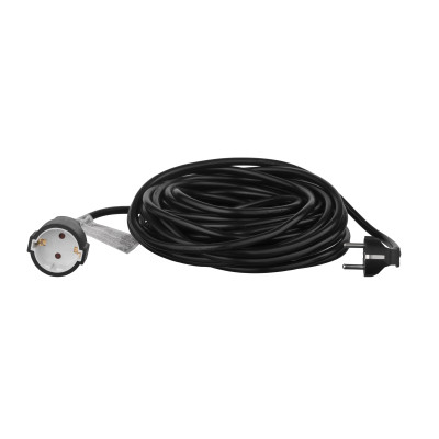 Удлинитель сетевой 2E 1хТип F, 3х1.5мм кв, 16A, 15м, черный 2E-PC315M15