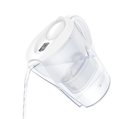 Фільтр-глечик Brita Marella Memo MXPro 2.4л (1.4л очищеної води) з фільтр-картриджем, білий