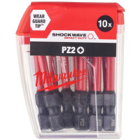 Біти Milwaukee Shockwave PZ2х50мм, набір 10шт