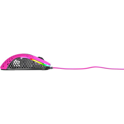 Миша Xtrfy M4, USB-A, RGB, рожевий