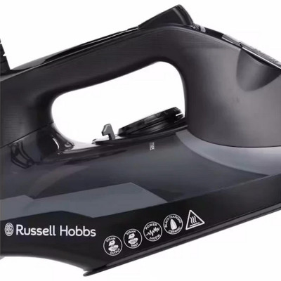 Праска Russell Hobbs Diamond Elite, 3100Вт, 350мл, паровий удар -220гр, самоочищування, керам. підошва, чорний