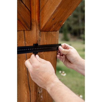 Лінійка Neo Tools з блоком позиціонування, нержавіюча сталь, 300мм