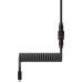HyperX Кабель USB-A - USB-C спіральний, 1.37м Grey/Black