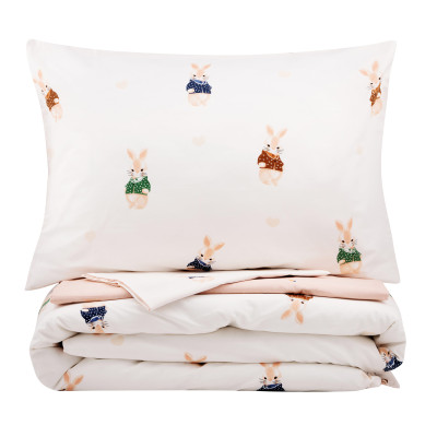 КПБ 1,5сп ARDESTO Gloria, підковдра 160х220см, простирадло 160х220см, наволочки (2) 50х70см, 100% бавовна, сатин, кролики, бежевий КПБ 1,5сп ARDESTO Gloria, підковдра 160х220см, простирадло 160х220см, наволочки (2) 50х70см, 100% бавовна, сатин, кролики, бежевий