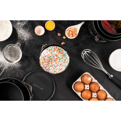 Форма для випікання паски/кекса ARDESTO Gemini, 14х12см, вуглецева сталь, роз'ємна, кругла, сірий