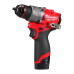Шурупокрут-дриль акумуляторний Milwaukee M12 FDD2-202X 12В 2х2А·год 37Нм 0-1550об/хв ЗП C12 С кейс 1.1кг