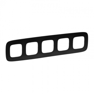 Рамка 5 постів Legrand Valena ALLURE, матовий чорний