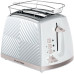 Тостер Russell Hobbs GrooWe 2 Slice 850Вт, підігрів, розморож., пластик, білий