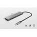 Trust USB-хаб HALYX FAST 3USB+CARD READER USB-C ALUMINIUM
