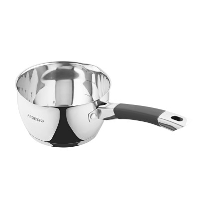 Ківш зі скляною кришкою та зливом ARDESTO Gemini Livorno, 1.6л, нержавіюча сталь, силікон Ківш зі скляною кришкою та зливом ARDESTO Gemini Livorno, 1.6л, нержавіюча сталь, силікон