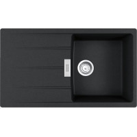 Мийка кухонна Franke Centro, фраграніт, прямокутник, з крилом, 860х500х200мм, чаша - 1, накладна, CNG 611-86, онікс