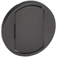 Лицьова панель 1-клавішного вимикача Legrand Celiane, графіт