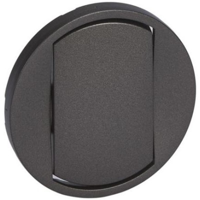 Лицьова панель 1-клавішного вимикача Legrand Celiane, графіт