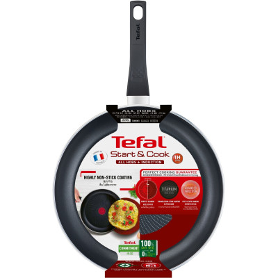 Сковорода Tefal Start&Cook, 26см, алюміній, чорний C2720553