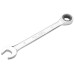 Ключ гайковий Tolsen, комбінований, храповий механізм, 221мм, 16мм, CrV