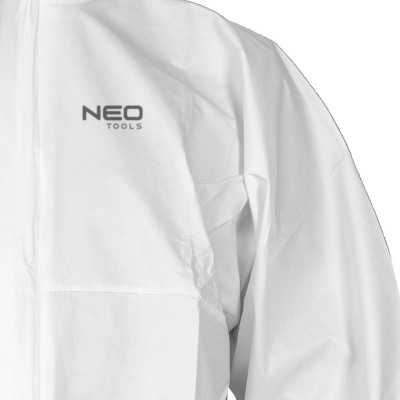 Костюм захисний Neo Tools, матеріал поліпропілен, щільність 65 г/м2, розмір XXXL, білий Костюм захисний Neo Tools, матеріал поліпропілен, щільність 65 г/м2, розмір XXXL, білий