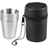 Стакани туристичні Neo Tools, 6 шт, 30мл, нержавеющая сталь, чохол Стакани туристичні Neo Tools, 6 шт, 30мл, нержавеющая сталь, чохол