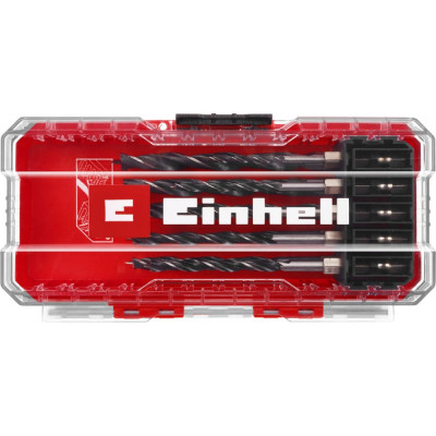 Набір свердел по дереву Einhell, 3-8мм, кейс, 10шт Набір свердел по дереву Einhell, 3-8мм, кейс, 10шт
