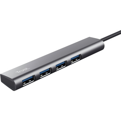 Trust USB-хаб Halyx Type-C to 4-Port USB-A 3.2 Grey