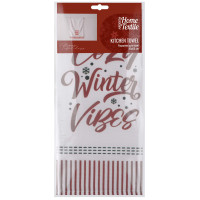 Рушничок для кухні ARDESTO Happy Holidays 45х65см, 90% поліестер, 10% бавовна, білий Рушничок для кухні ARDESTO Happy Holidays 45х65см, 90% поліестер, 10% бавовна, білий