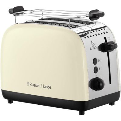 Тостер Russell Hobbs Colours Plus 1600Вт, підігрів, розморожування, метал., бежевий