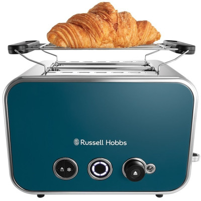Тостер Russell Hobbs Distinctions 2-Slice 1670Вт, підігрів, розморожування, пластик, синій
