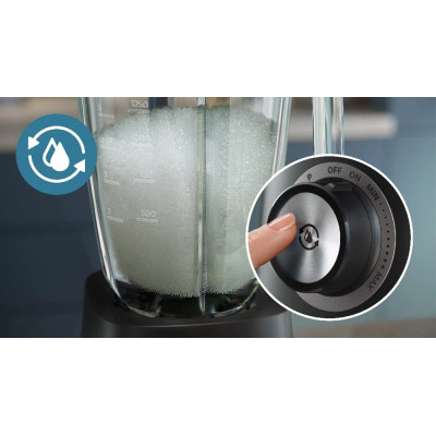 Philips Блендер стаціонарний Series 5000, 1200Вт, чаша-2000мл, скло, склянка в комплекті, чорний Philips Блендер стаціонарний Series 5000, 1200Вт, чаша-2000мл, скло, склянка в комплекті, чорний