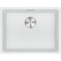 Мийка кухонна Franke Maris, фраграніт, прямокутник, без крила, 553х433х200мм, чаша - 1, під стільницю, MRG 110-52, білий
