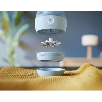 Машинка для удаления катышков Philips, большая площадь лезвий. 90 мин. работы на одном заряде, USB, голубой (GCA2100/20)