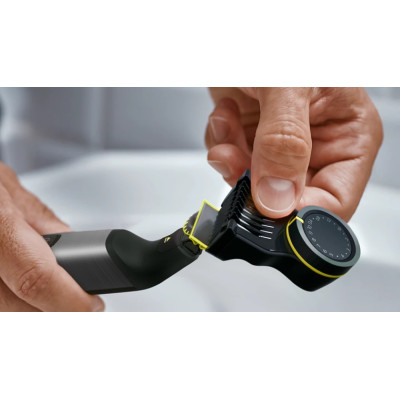 Бритва електр. Philips OneBlade Pro 360, Li-Ion, сух.+волог., індикатор заряду, твердий чохол, чорний