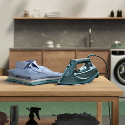 Утюг Electrolux, 2600Вт, 330мл, паровой удар 210гр, керам. подошва, зеленый (E6SI1-6PG)