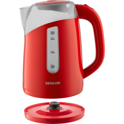 Електрочайник Sencor 1.7л, Strix, пластик, червоний