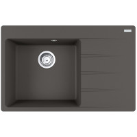 Мийка кухонна Franke Centro, фраграніт, прямокутник, з крилом, 780х500х200мм, чаша - 1, врізна, CNG 611-78 TL, сірий сланець