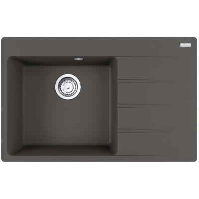Мийка кухонна Franke Centro, фраграніт, прямокутник, з крилом, 780х500х200мм, чаша - 1, врізна, CNG 611-78 TL, сірий сланець